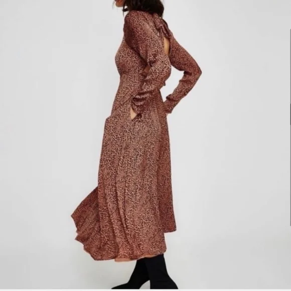 Free People Brown Backless‎ Dress - Picture 6 of 10